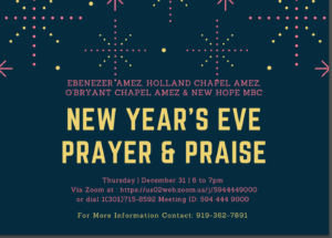 New Year's Eve Prayer and Praise