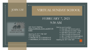 Virtual Sunday School
